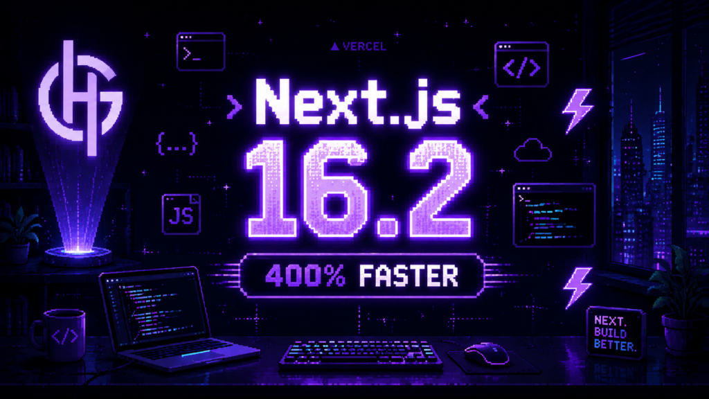 Next.js 16.2 منتشر شد 🎉 جهش بزرگ در سرعت، رندر و ابزارهای هوش مصنوعی 1 Next.js 16.2 منتشر شد
